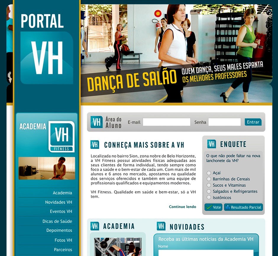 Criação de site para academia em Belo Horizonte