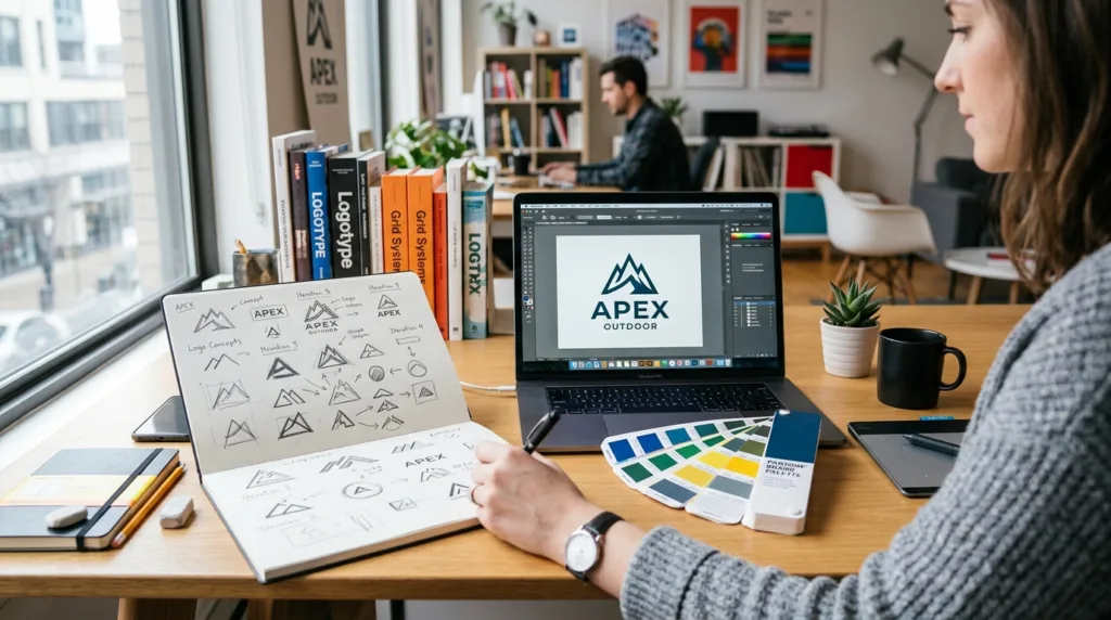 processo de criacao de logomarca profissional para empresas