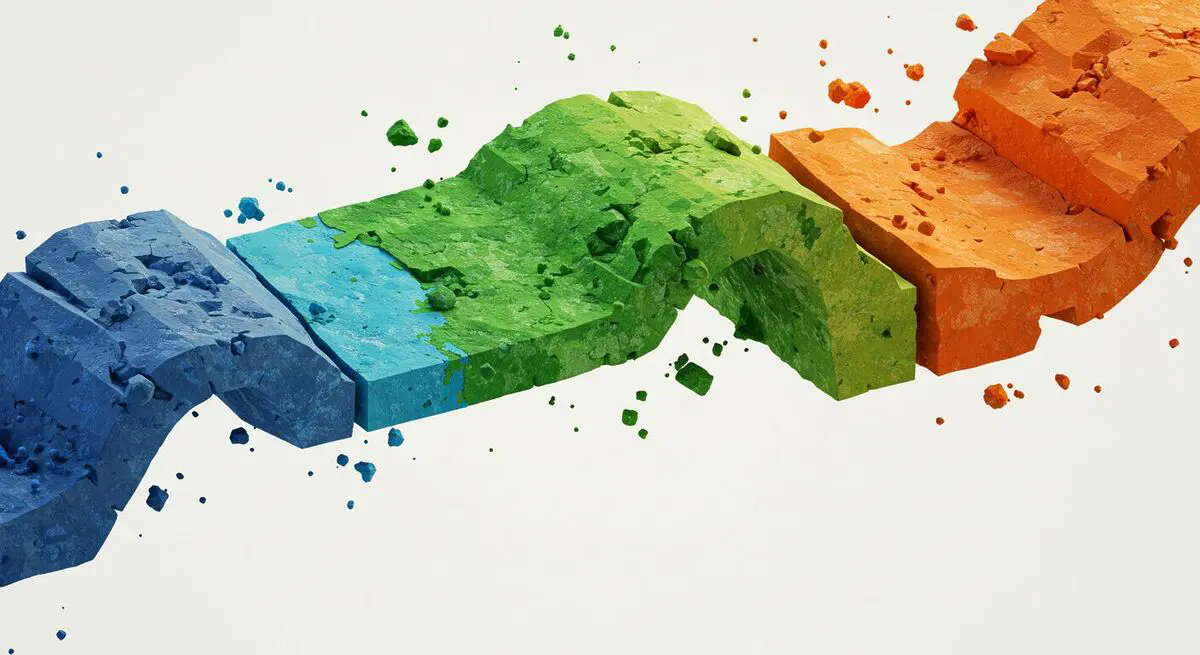 Imagem mostrando cores, representando os altos e baixos da criação de uma estratégia de branding completa.