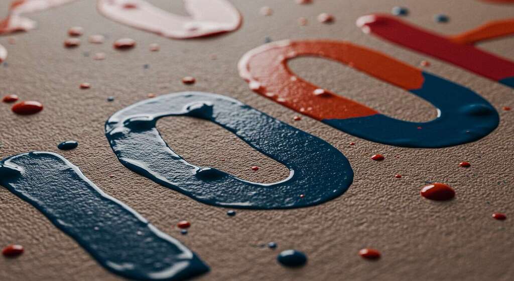 Paleta de cores e tipografia artística destacando combinações criativas para logomarca