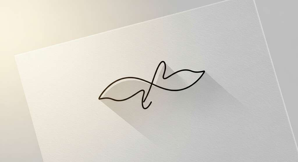 Logotipo minimalista com design limpo e elegante