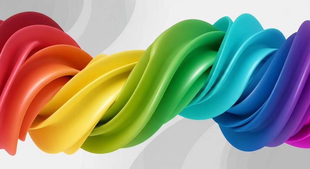 Paleta de cores vibrantes no design de marca moderna