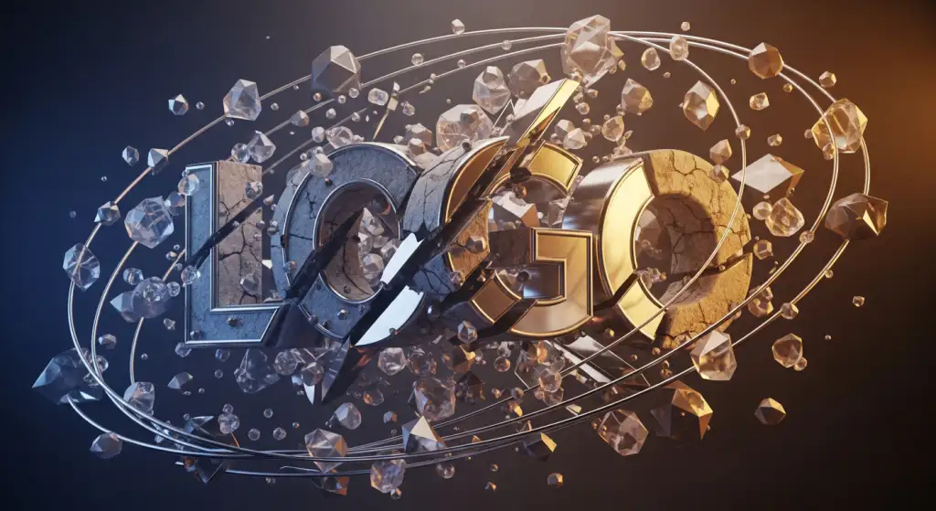 Tipografia e formas geométricas no design de logotipo