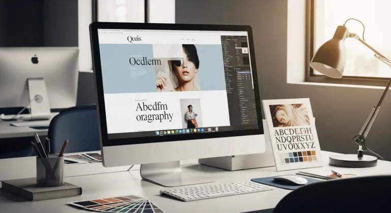 Tipografia e cores aplicadas em site profissional em Belo Horizonte